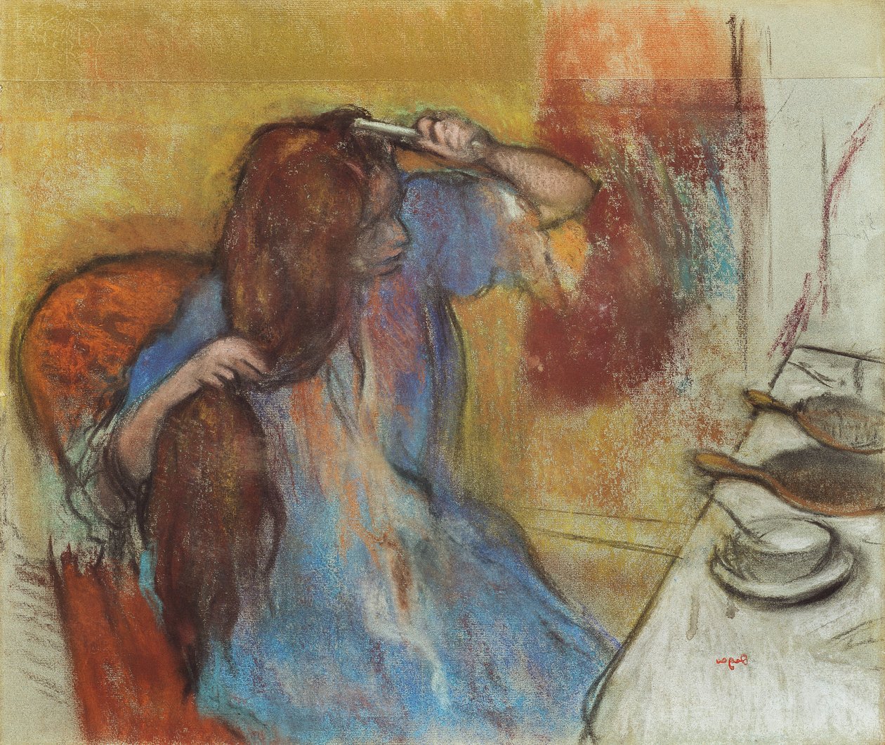 Vrouw bij haar Toilette door Edgar Degas