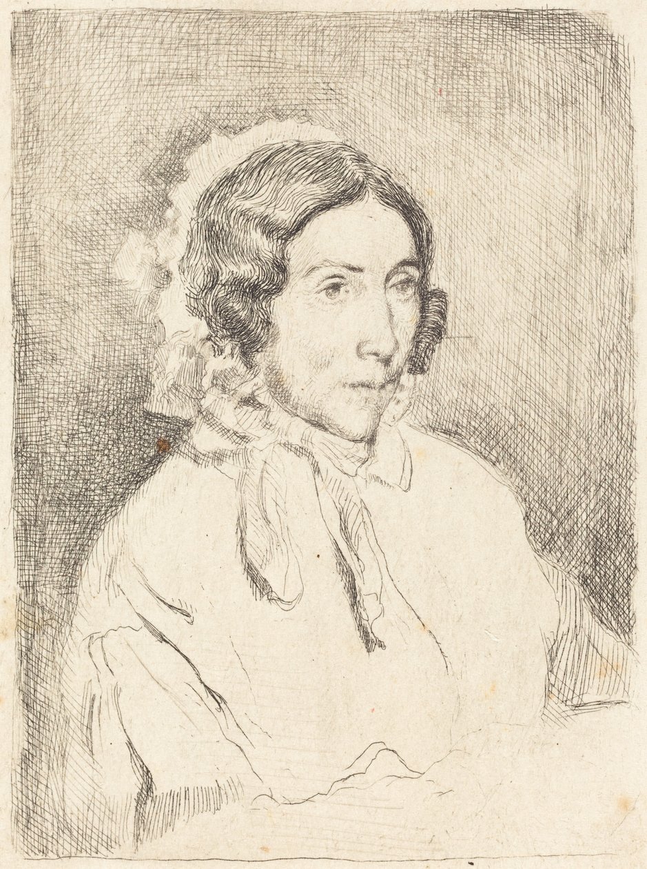Vrouw met een Gerimpelde Hoed (Dame âgée) door Edgar Degas