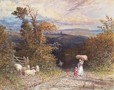 Landweg door Edgar John Varley