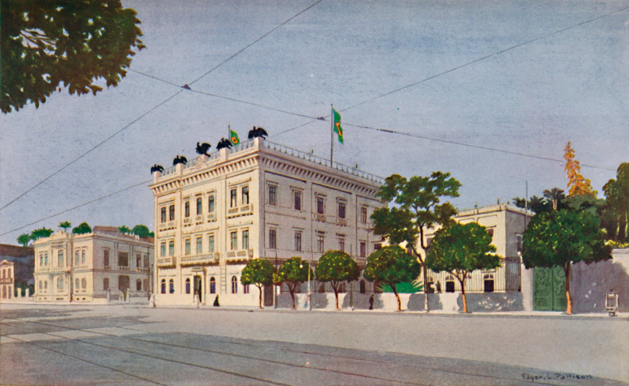 Cattete Paleis - De officiële residentie van de president van Brazilië door Edgar L. Pattison