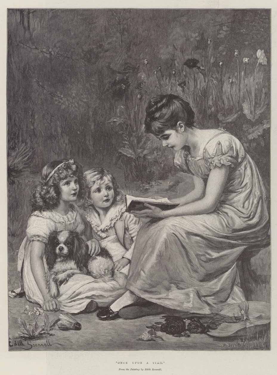 Er was eens (gravure) door Edith Scannell