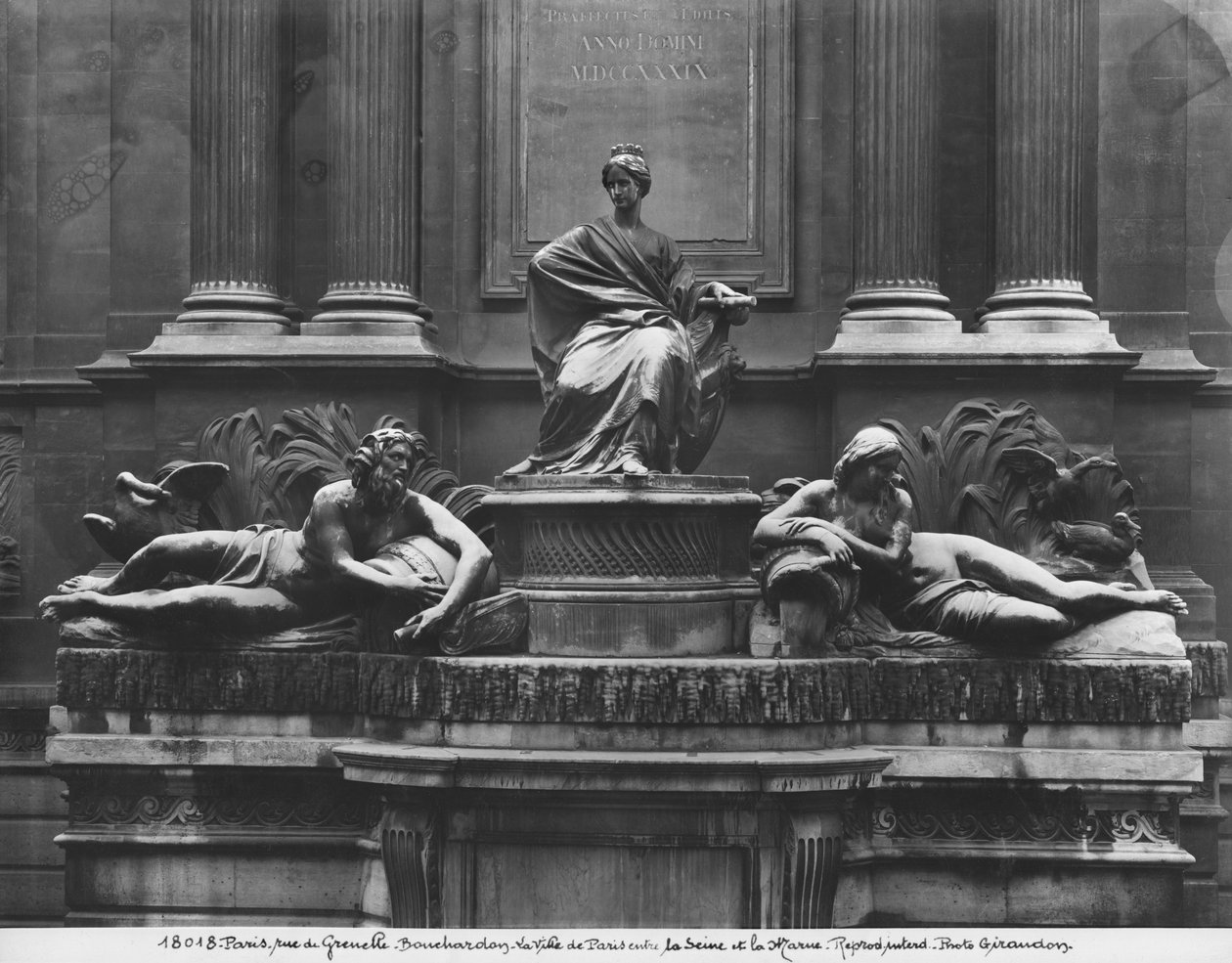 Fontein van de Vier Seizoenen, rue de Grenelle, 1739-46 (detail) door Edmé Bouchardon