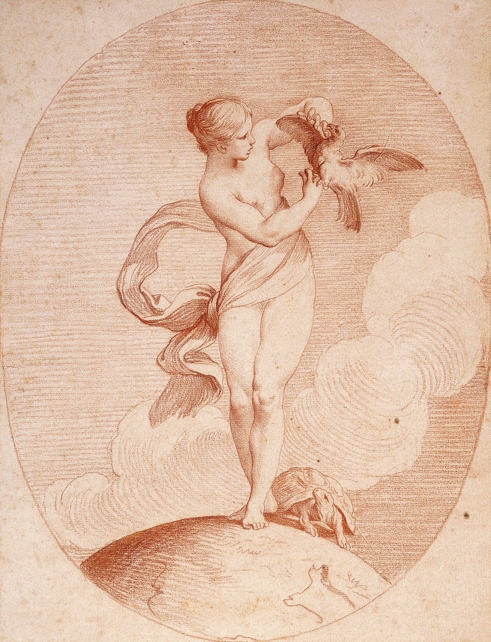 Het gevoel van aanraking door Edmé Bouchardon