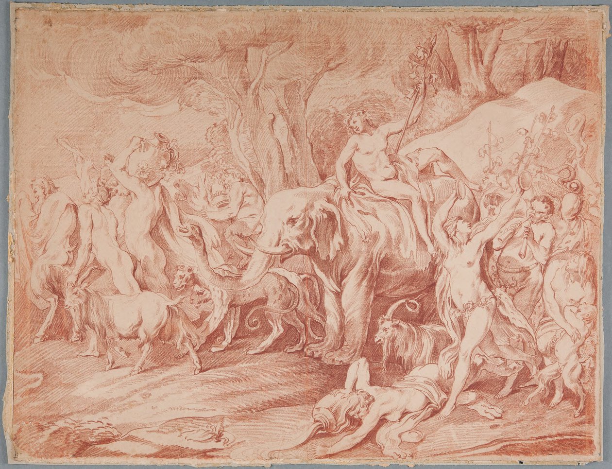 Triumphzug des Bacchus door Edmé Bouchardon