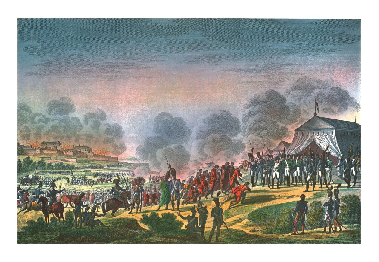 Bombardement van Madrid, 4 december 1808, c1850 door Edme Bovinet