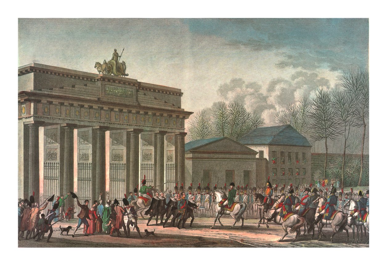 Intocht van de Fransen in Berlijn, 27 oktober 1806 door Edme Bovinet