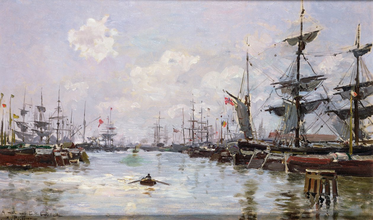 De haven door Edmond Petitjean