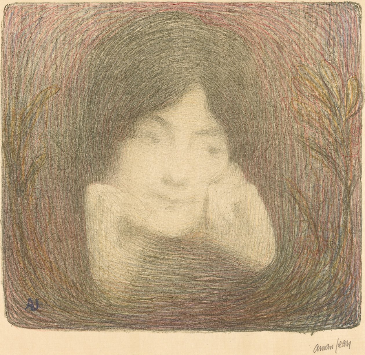 Mlle Moreno van de Comédie-Française door Edmond Aman Jean