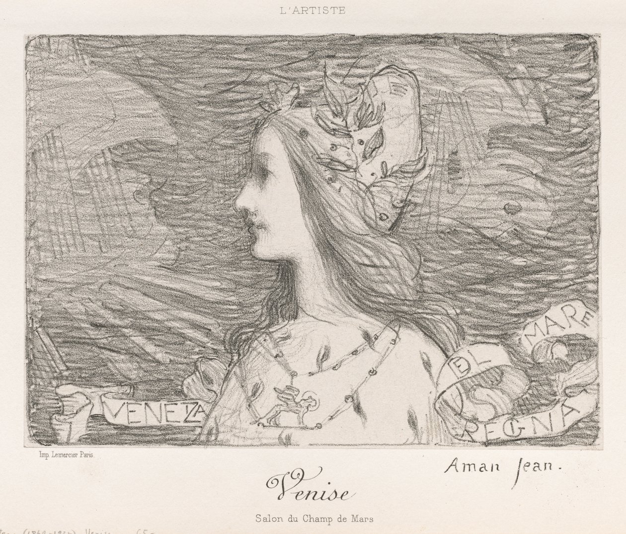 Venetië door Edmond François Aman Jean
