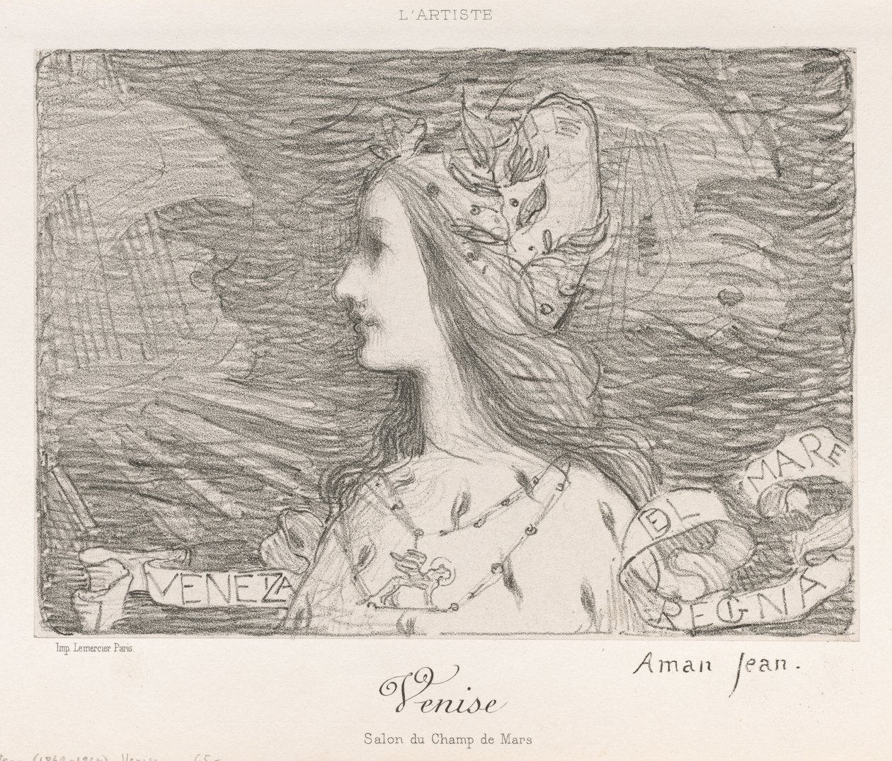 Venetië, 1892 door Edmond François Aman Jean