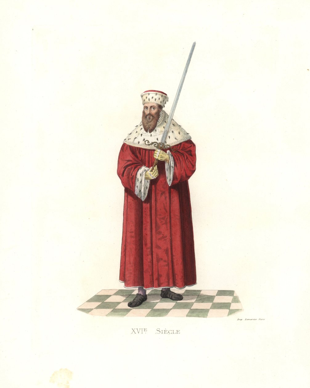 Maurits de Dappere, keurvorst van Saksen (1521-1553) door Edmond Lechevallier Chevignard