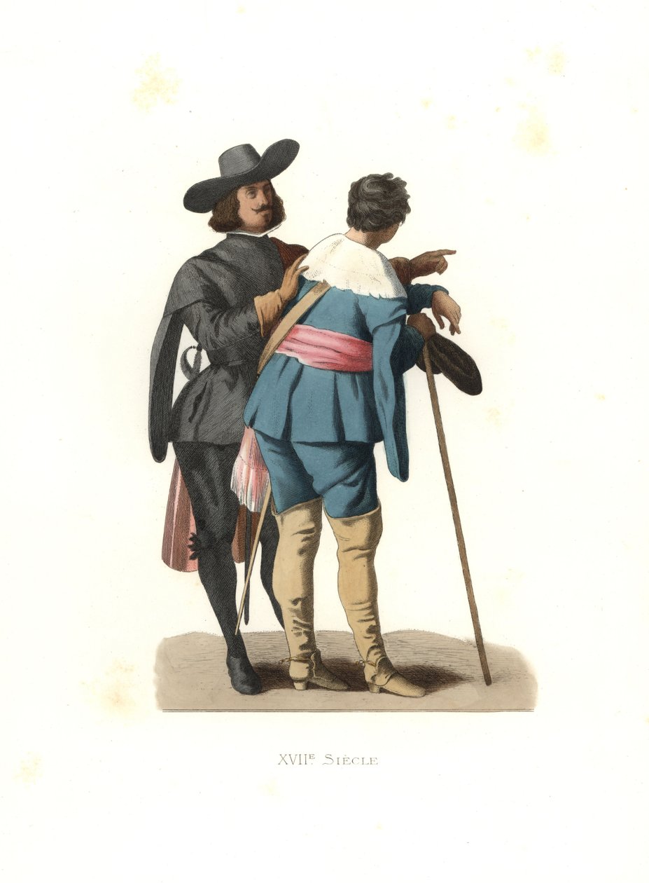 Portret van twee kunstenaars, Spanje door Edmond Lechevallier Chevignard