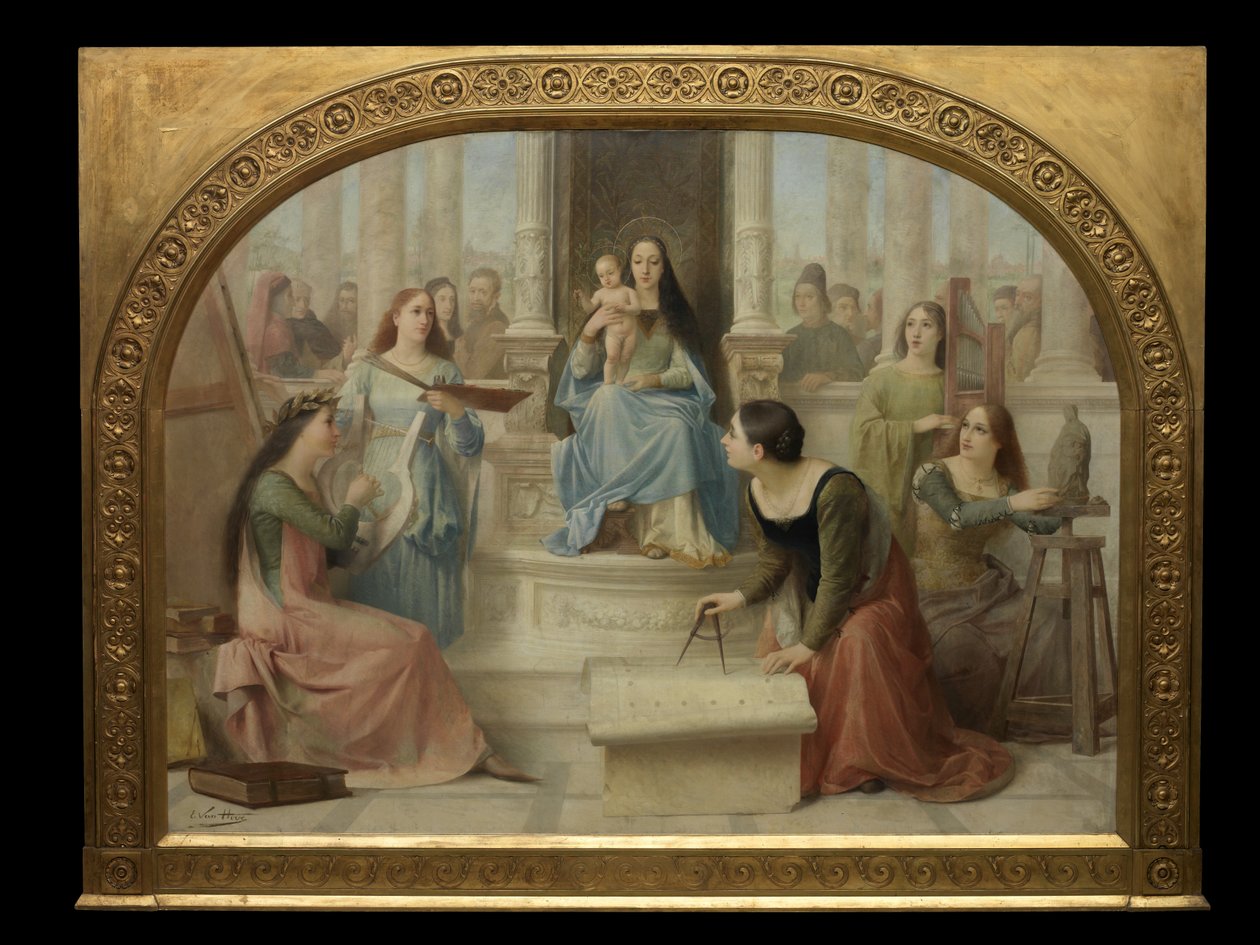 De Maagd die de Kunsten Inspireert door Edmond Theodor van Hove