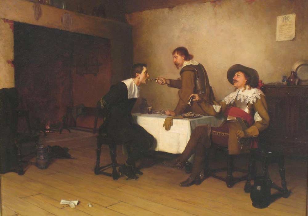 De gevangene door Edmund Leighton