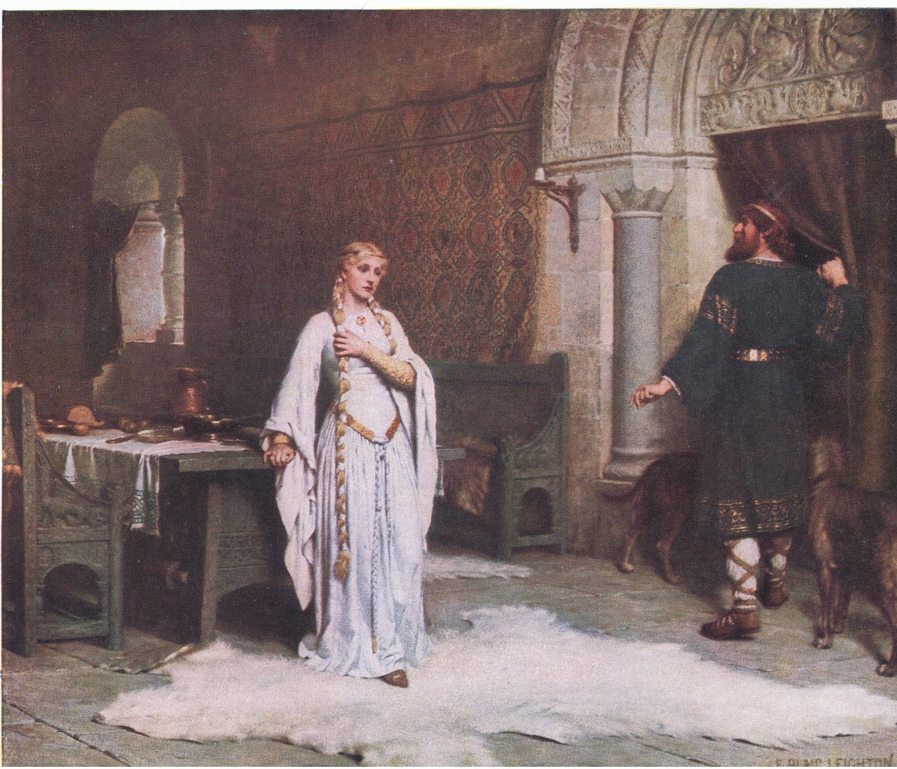 Godiva, Bibbys Jaarboek, 1916-17 door Edmund Blair Leighton