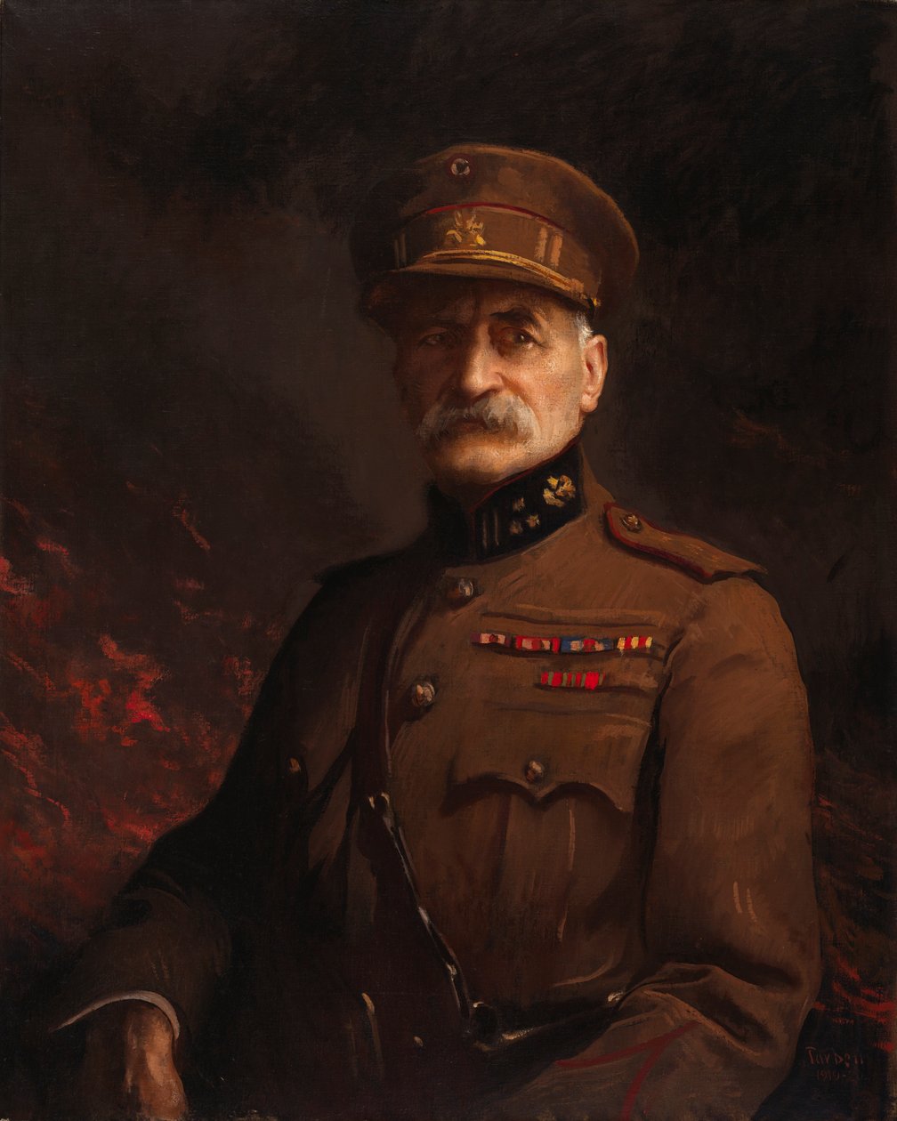 Generaal Georges Leman, commandant van de versterkte stad Luik door Edmund Charles Tarbell