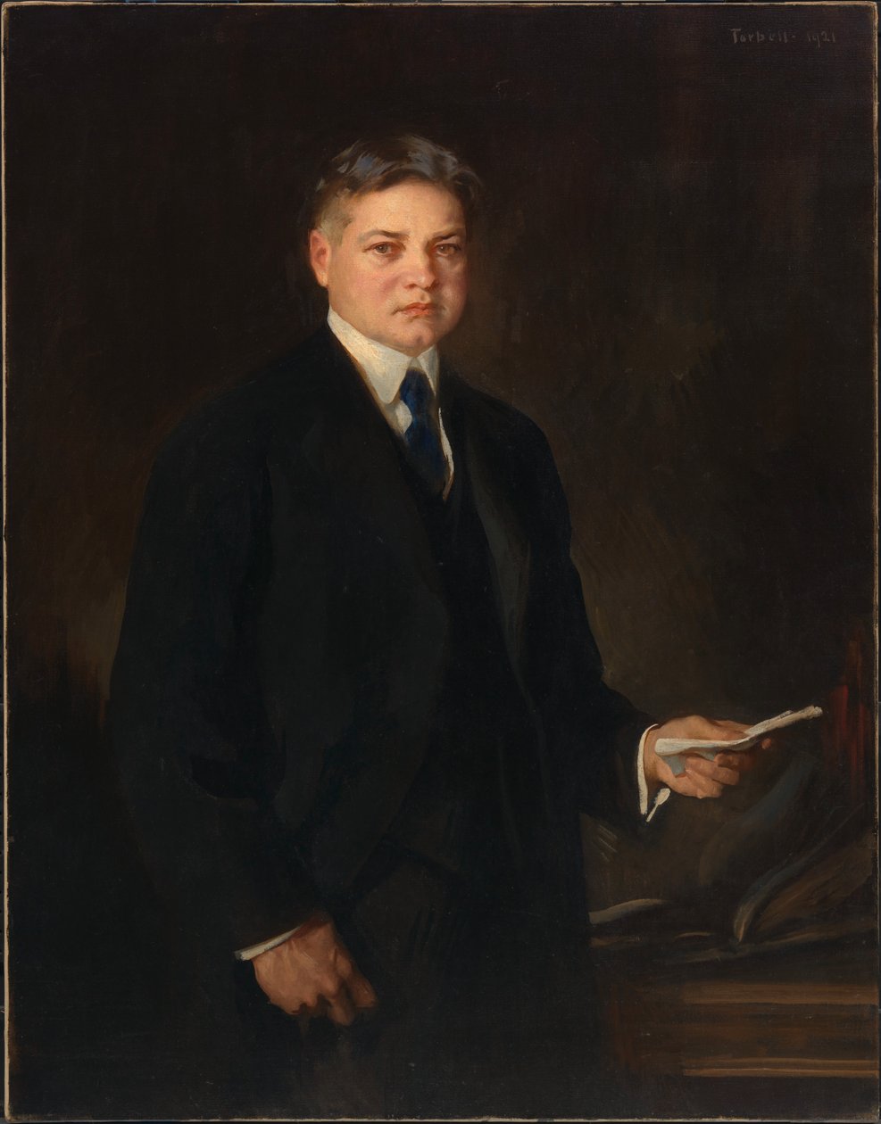 Herbert Clark Hoover (1874-1964) door Edmund Charles Tarbell