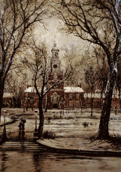 Independence Hall door Edmund Darch Lewis