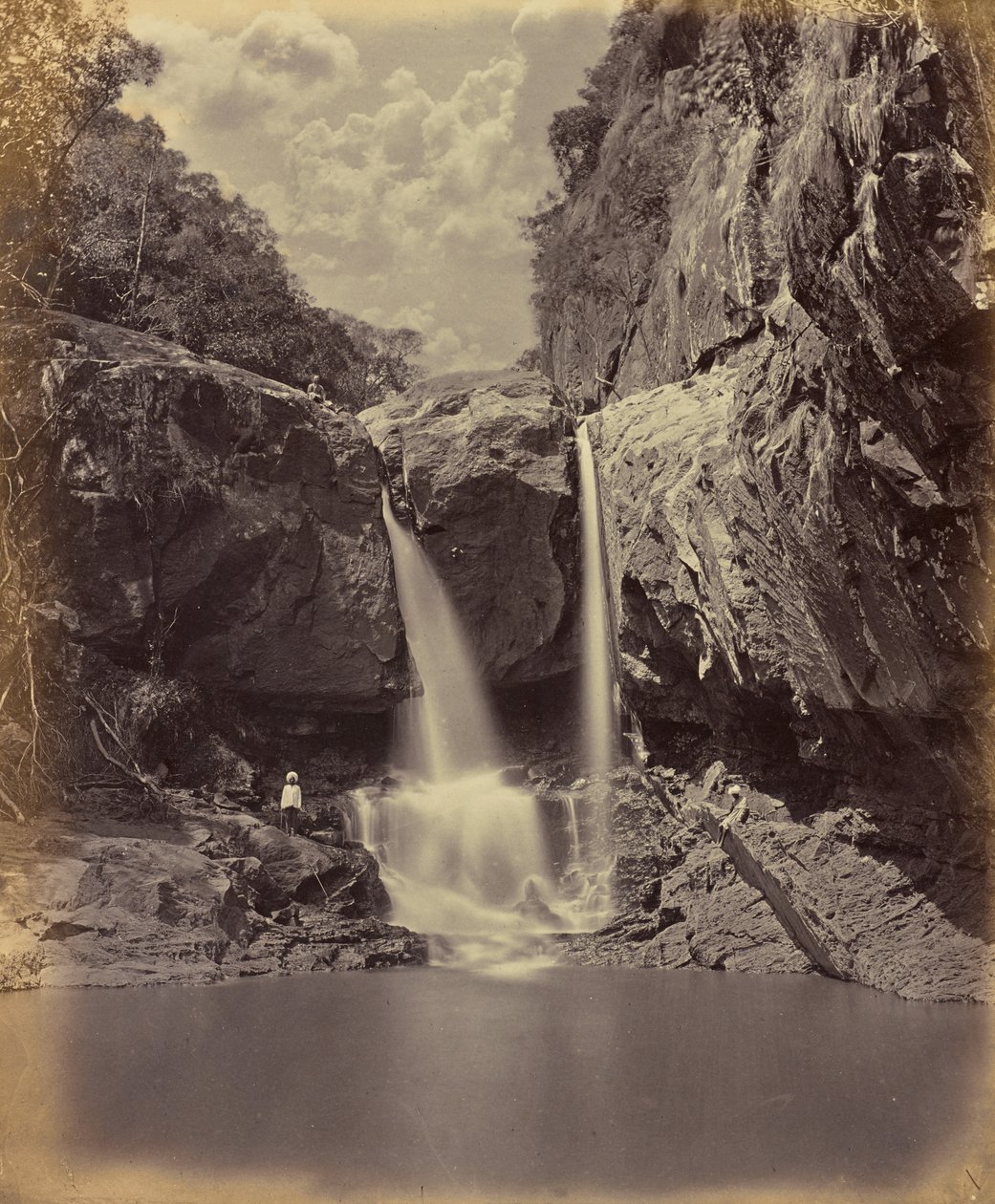 Lage watervallen. Coonoor Ghant door Edmund David Lyon