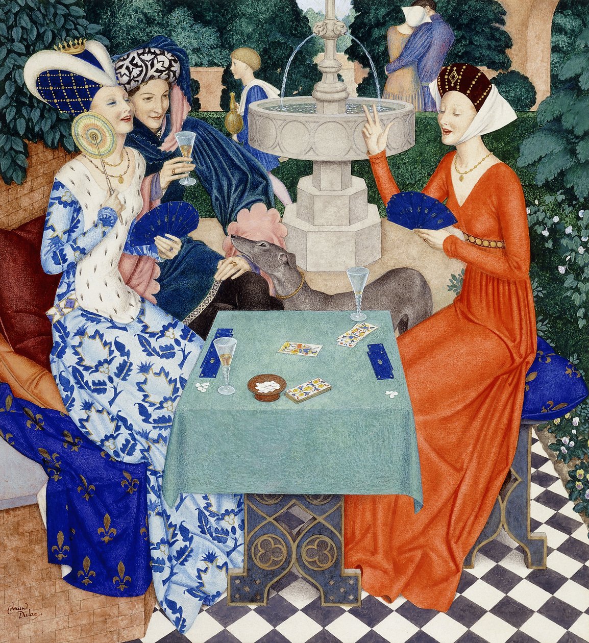 Koningin Isabella van Beieren door Edmund Dulac