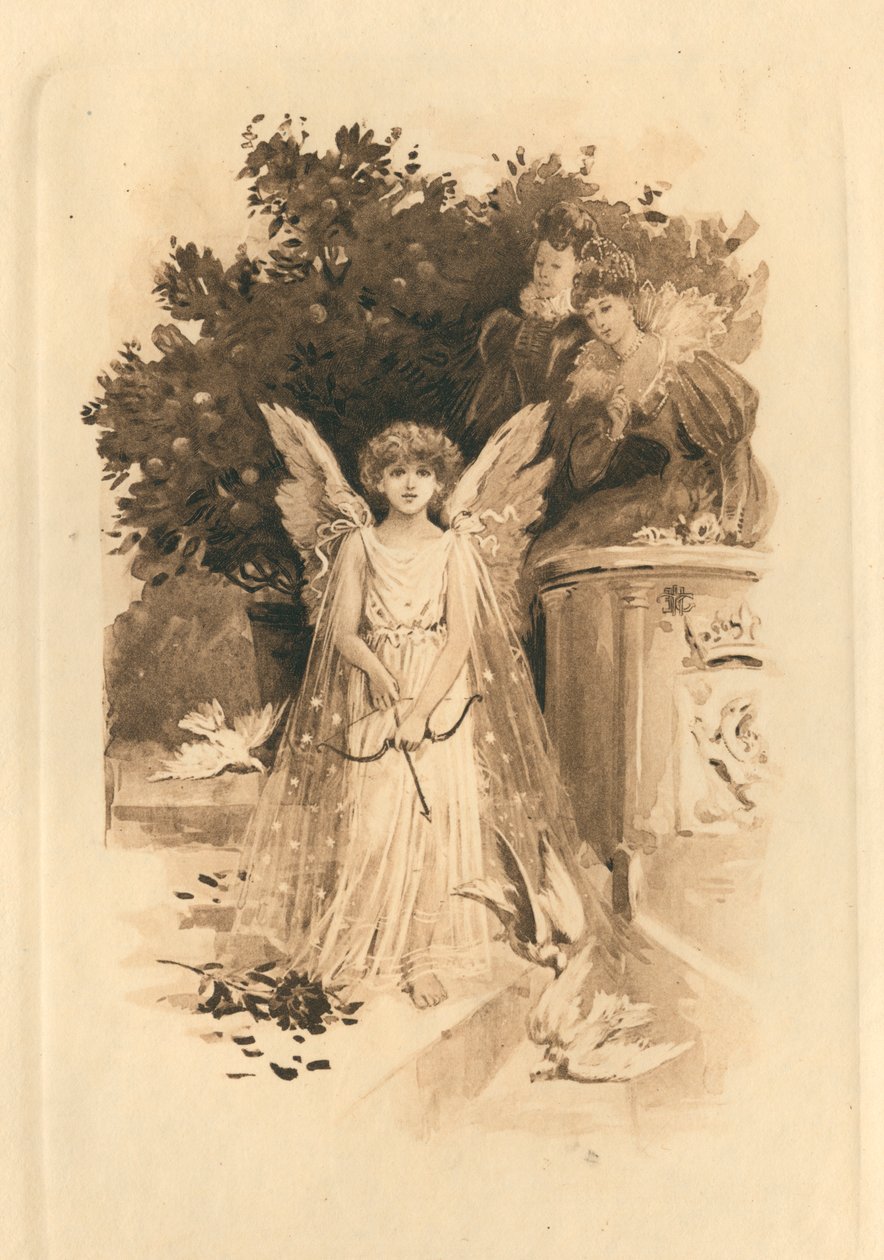 Voor Elizabethaanse liederen ter ere van liefde en schoonheid (litho) door Edmund Henry Garrett