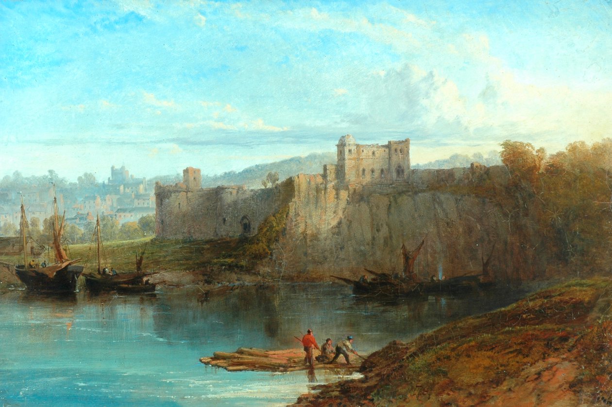 Chepstow Kasteel aan de Wye, 1872 door Edmund John Niemann