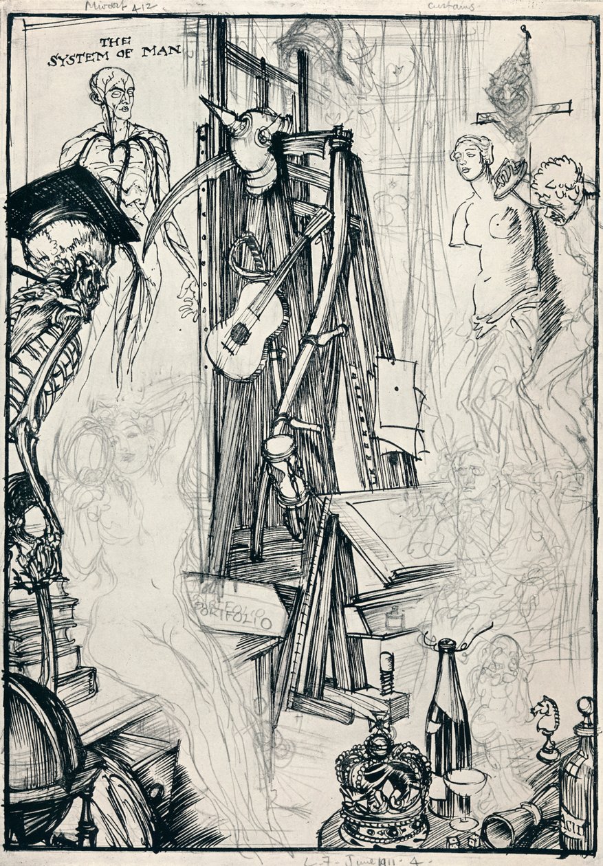 De cartoonist - Fase IV door Edmund Joseph Sullivan