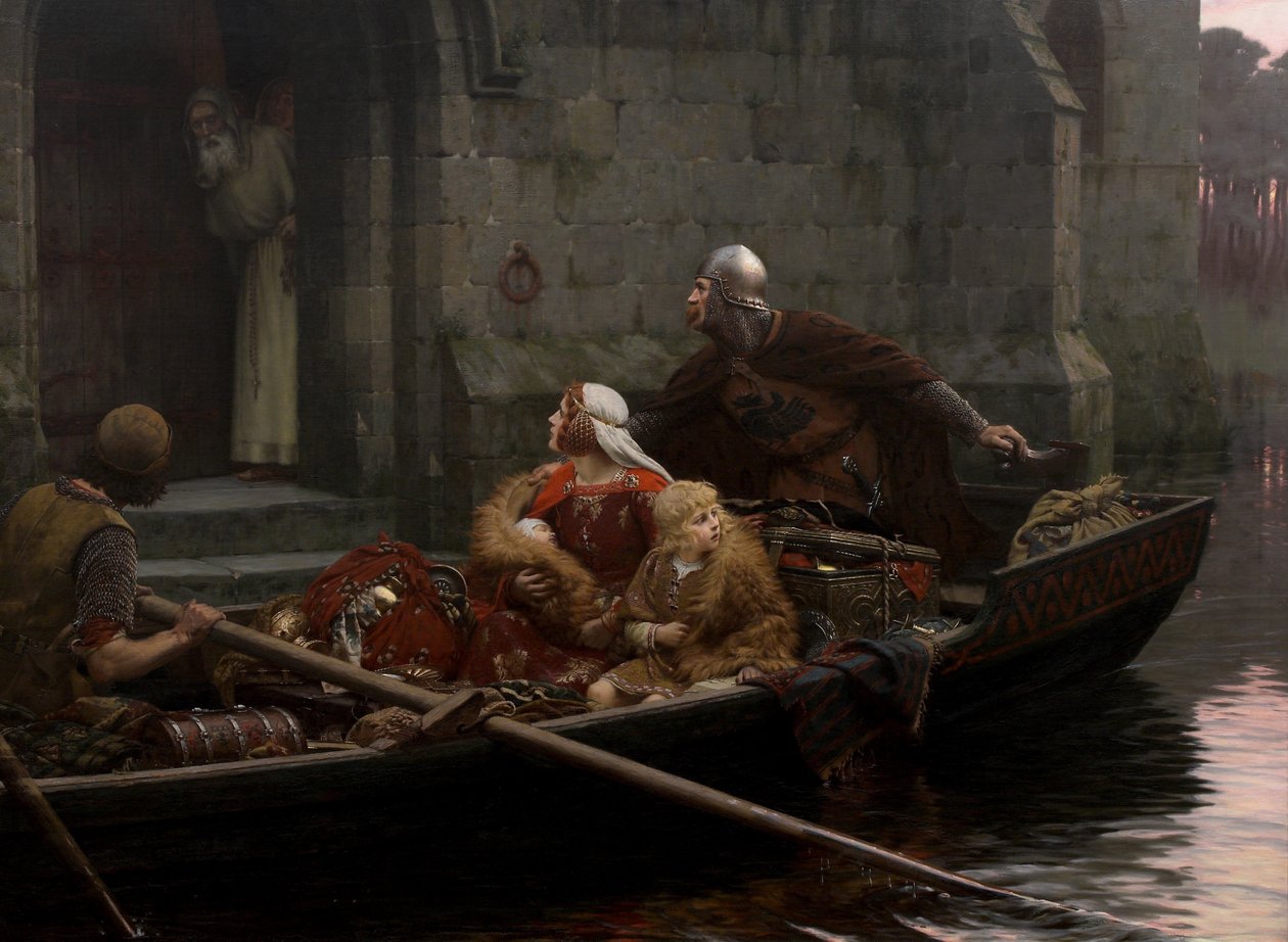 In tijd van gevaar door Edmund Leighton