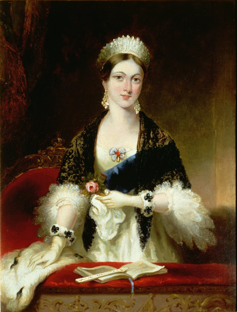 Koningin Victoria (1819-1901) in de Opera door Edmund Thomas Parris