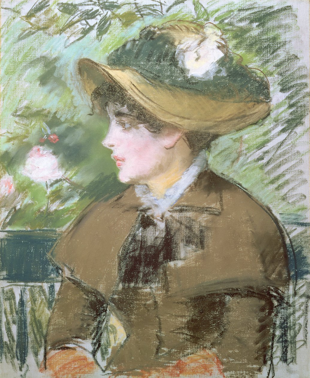 Op de bank, 1879 door Édouard Manet