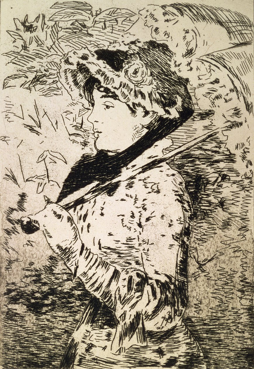 Lente (Jeanne), 1882 door Édouard Manet