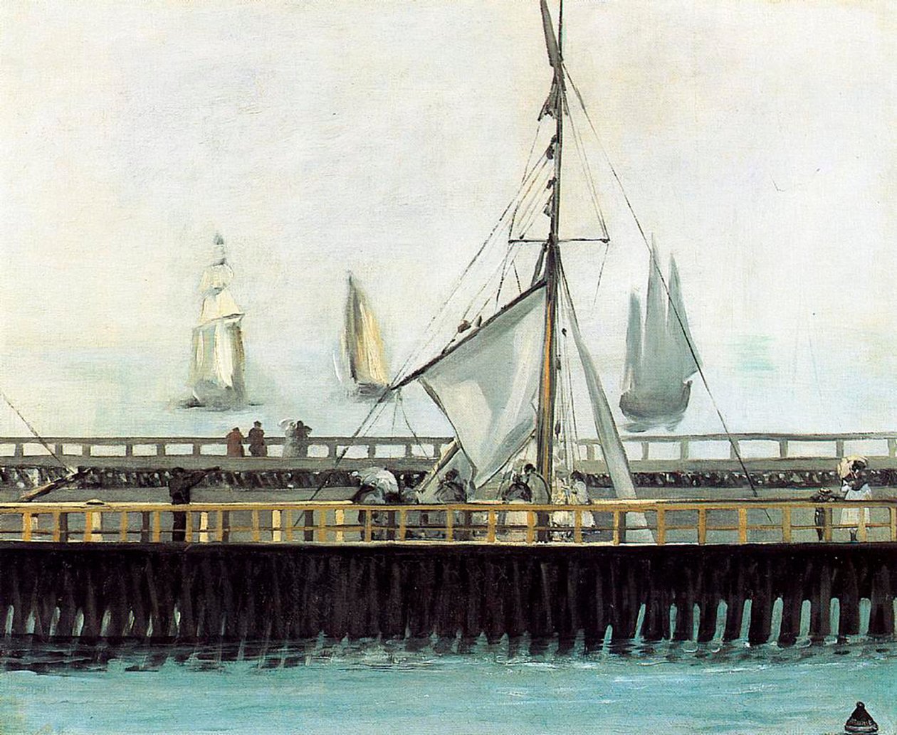 De Pier in Boulogne, 1869 door Édouard Manet