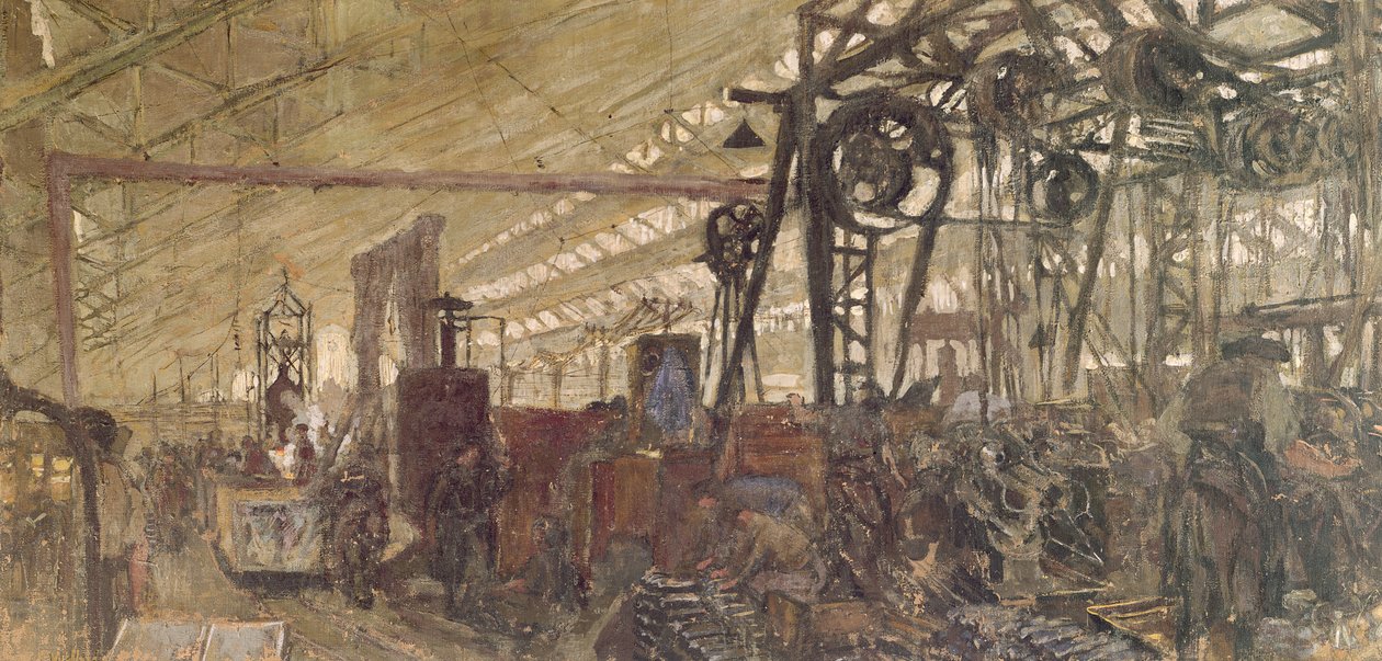 Interieur van een Munitiefabriek, 1916-17 door Edouard Vuillard