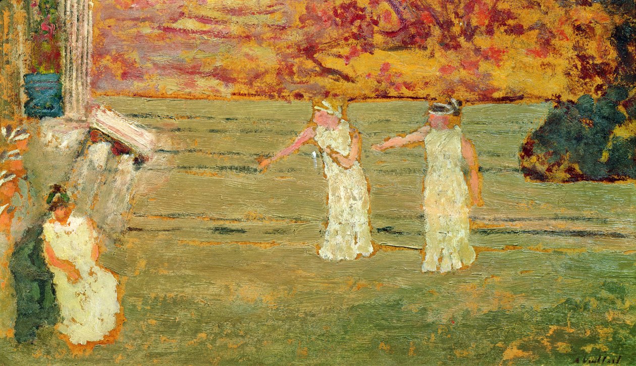 Op het Podium in het Theater door Edouard Vuillard
