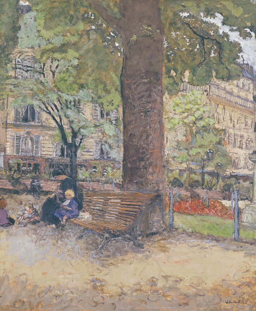 Het plein in Vintimille, ca. 1925 door Edouard Vuillard