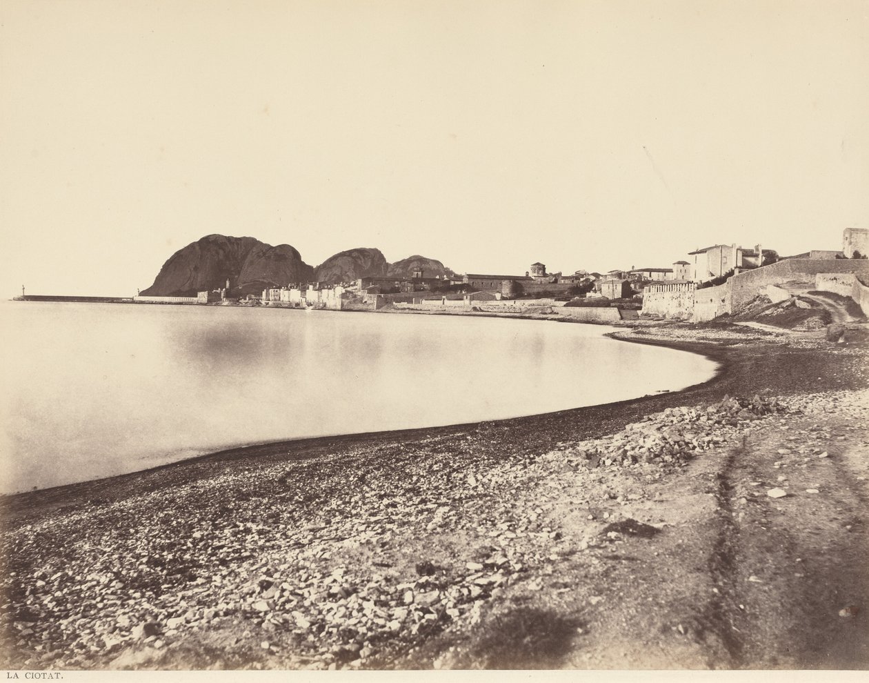 La Ciotat, ca. 1860 (foto) door Edouard-Denis Baldus