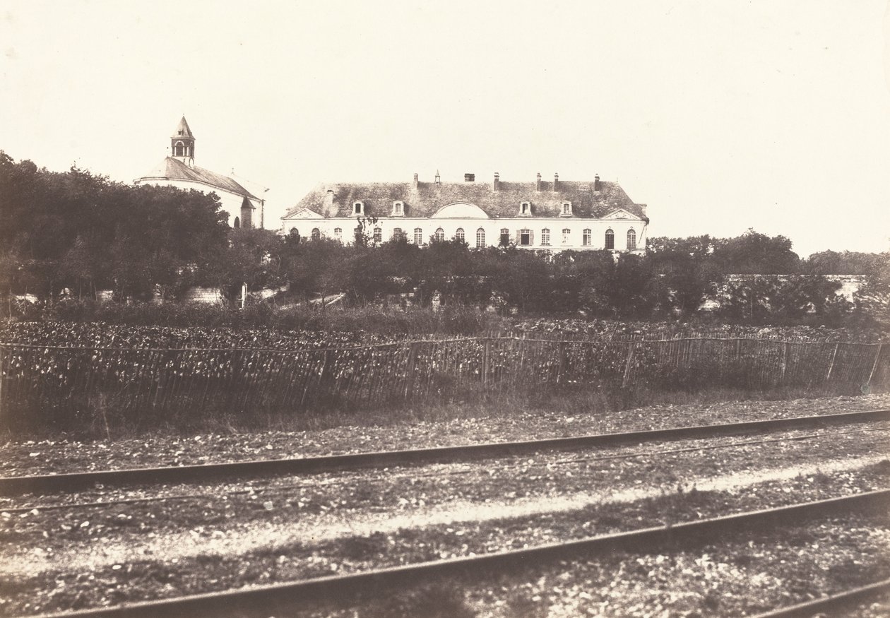 Abbaye du Gard bij Abbeville, ca. 1855 door Édouard Baldus