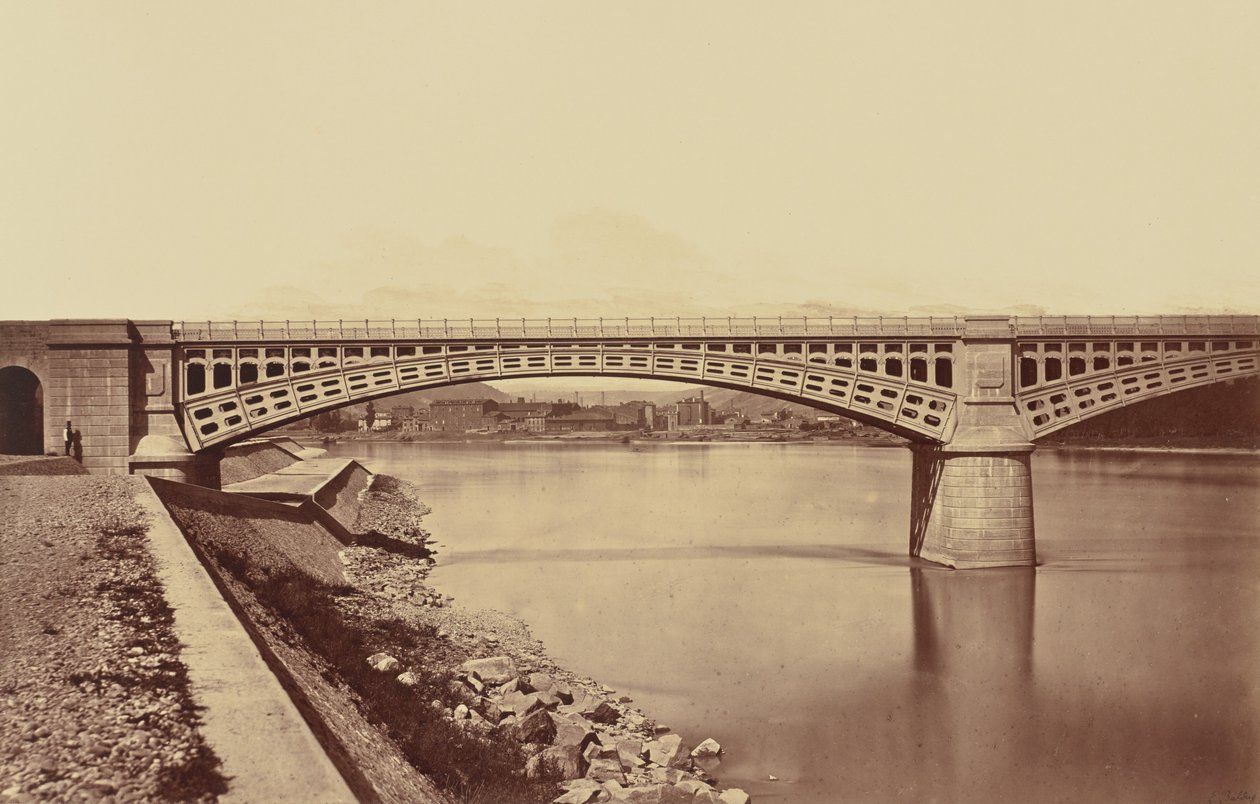 Givors. Viaduct door Édouard Baldus