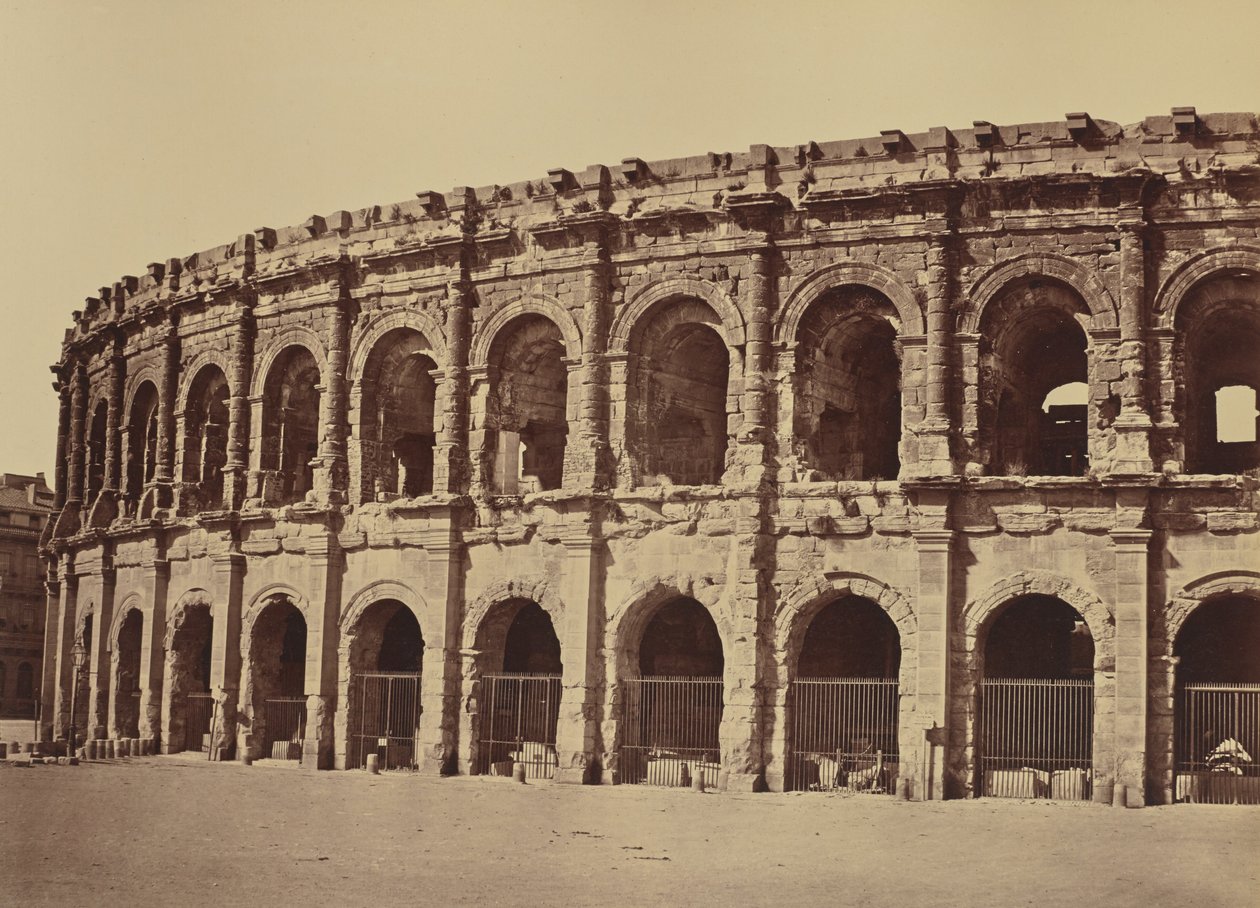 Nîmes. Amfitheater door Édouard Baldus