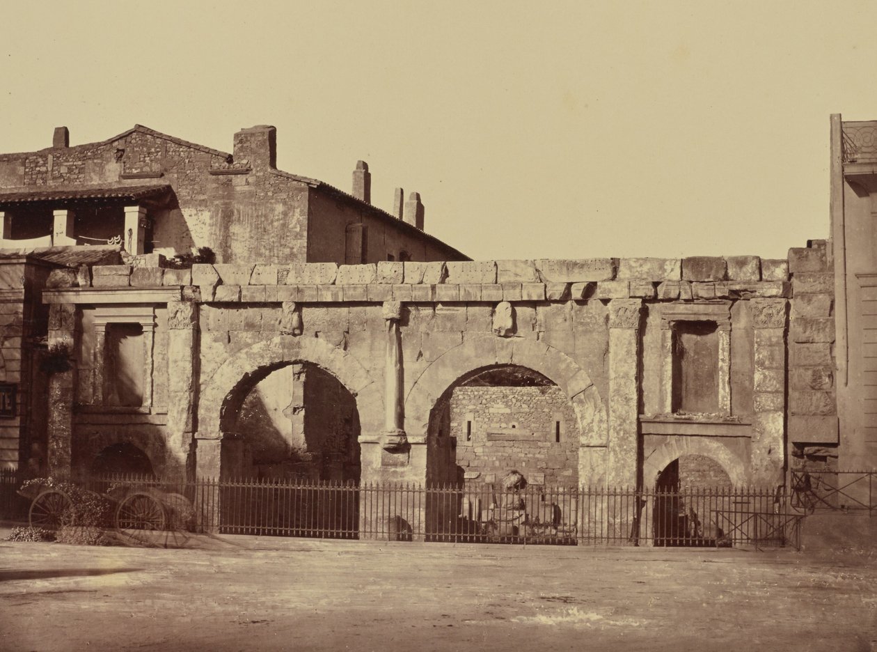 Nîmes. Poort van Augustus door Édouard Baldus