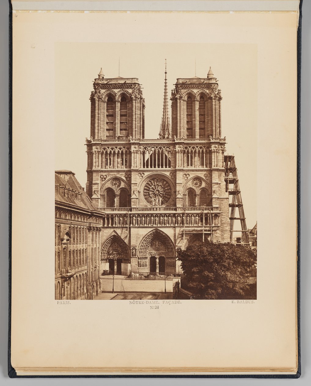 Notre-Dame (gevel) door Édouard Baldus