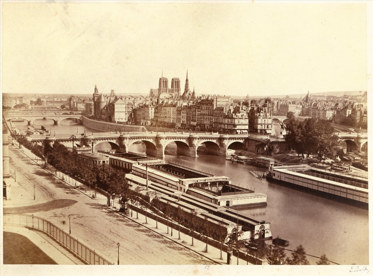 Panorama van de Cité door Édouard Baldus