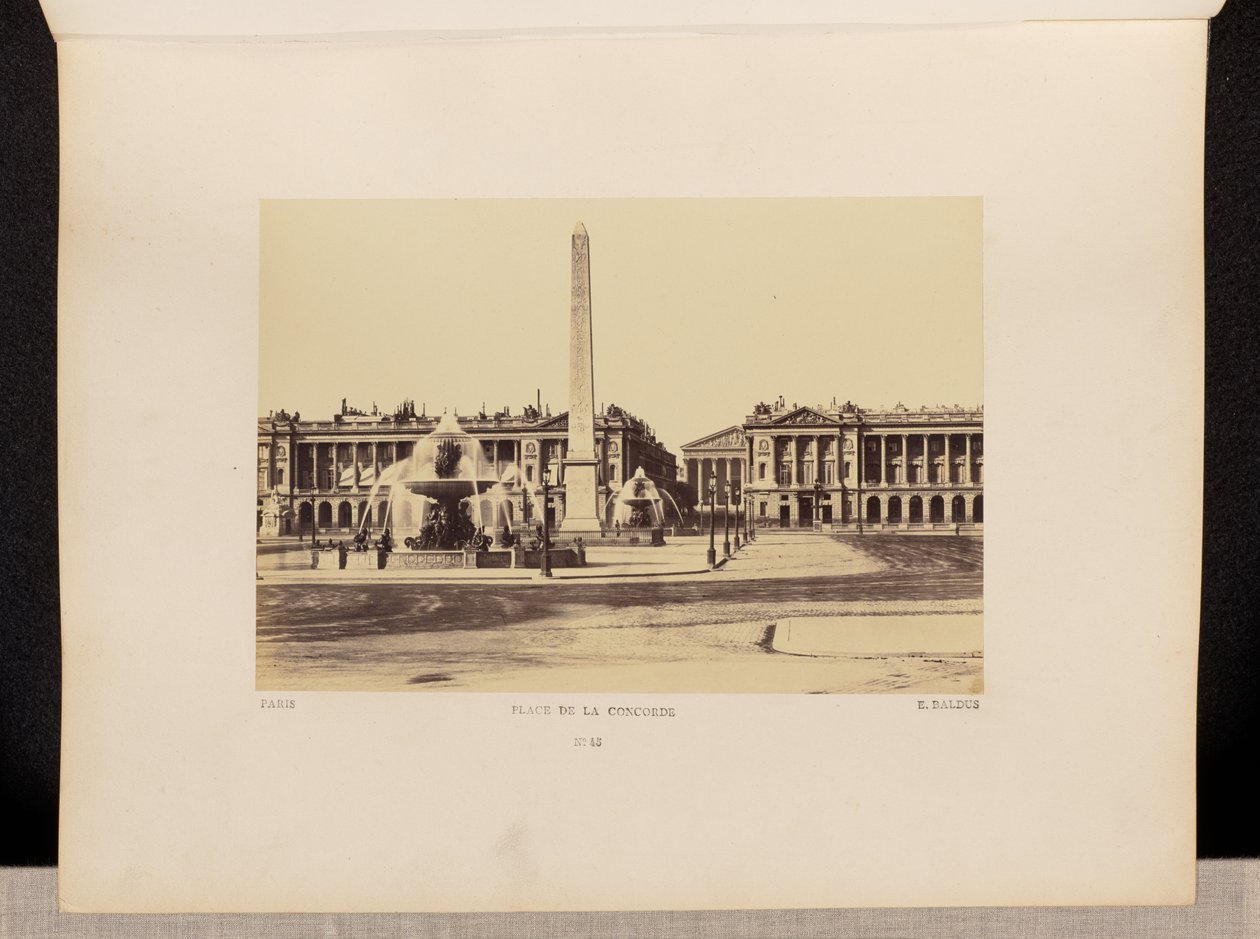 Place de la Concorde (nr. 45) door Édouard Baldus