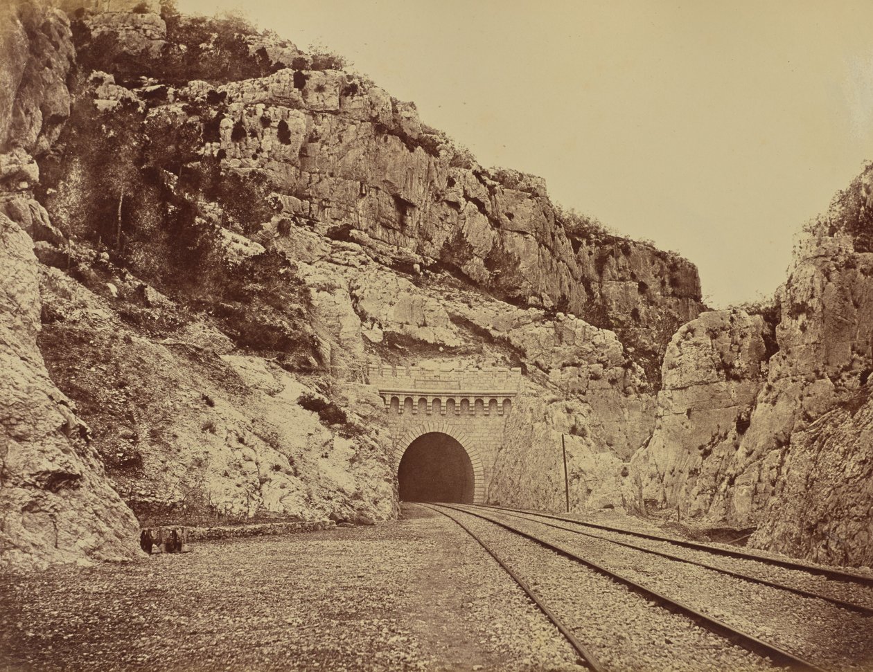 Tunnel van de Nerthe door Édouard Baldus