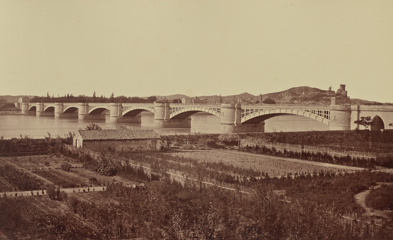 Tarascon. Viaduct door Édouard Baldus