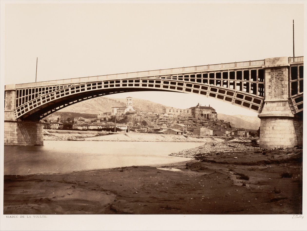 Viaduct van La Voulte door Édouard Baldus