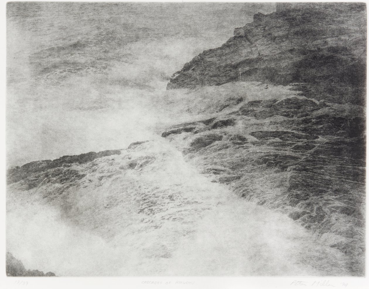 Watervallen van Rikuchu, 1994 door Edouard Cremieux