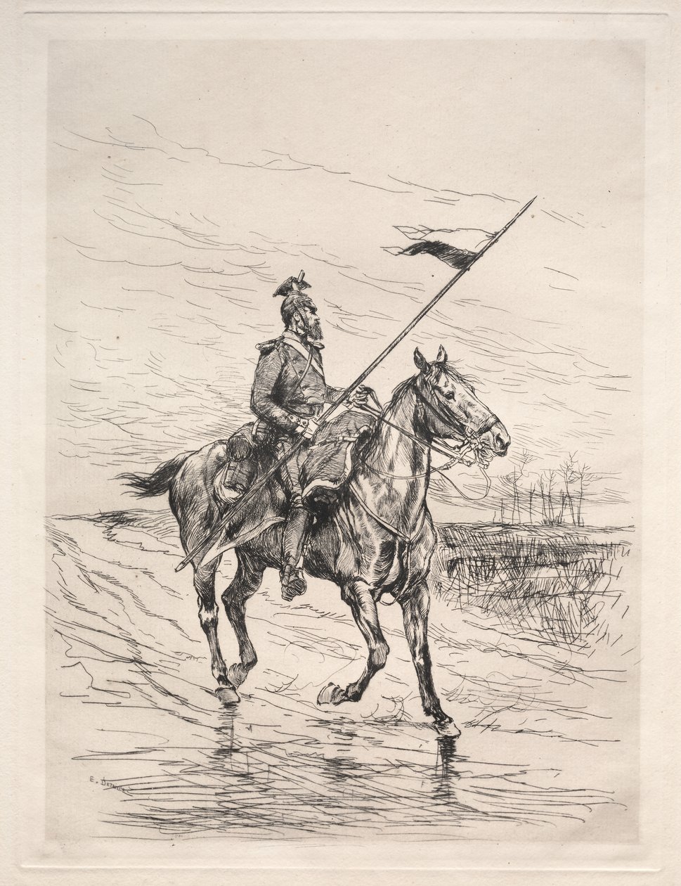 Een Uhlan door Edouard Detaille