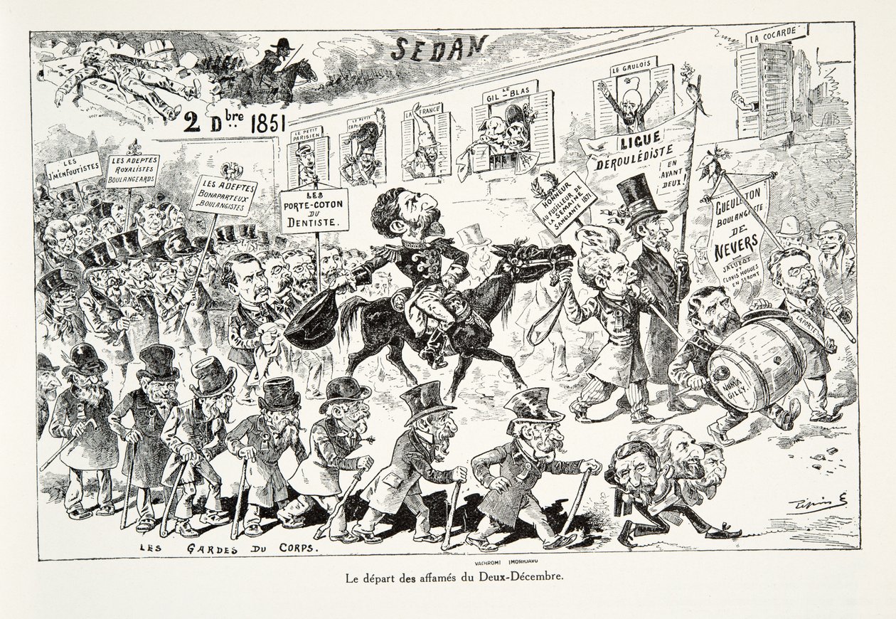 Het vertrek van de hongerigen van Twee December, uit Geschiedenis van de Derde Republiek, Vol. I, de Politieke Geschiedenis door Edouard Guillaumin Pepin