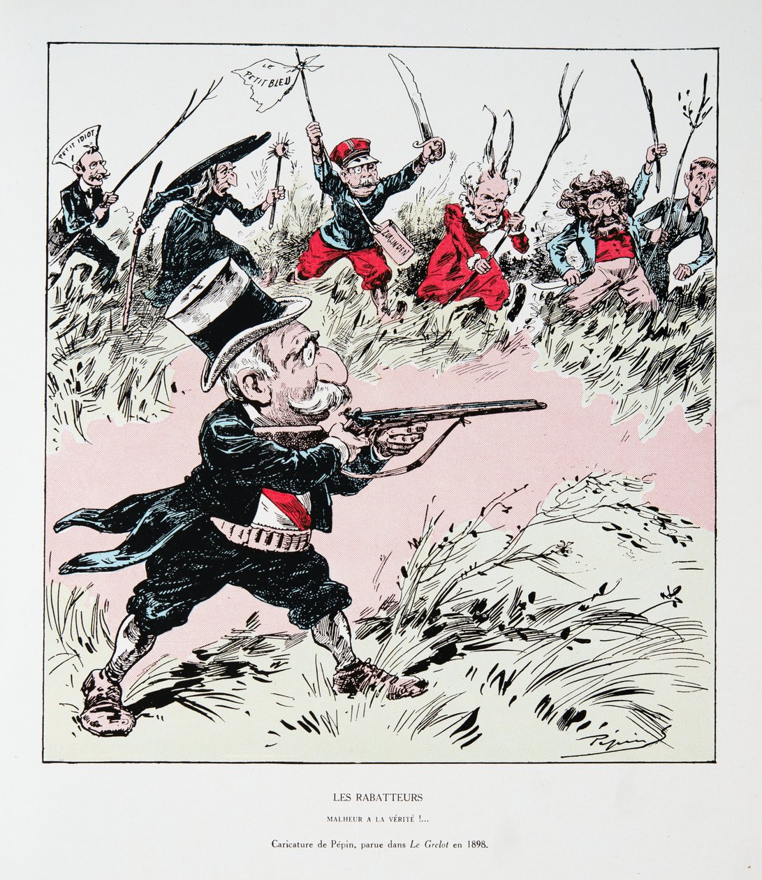 De drijvers: Ongeluk voor de waarheid!, uit Geschiedenis van de Derde Republiek, Vol. I, de Politieke Geschiedenis door Edouard Guillaumin Pepin